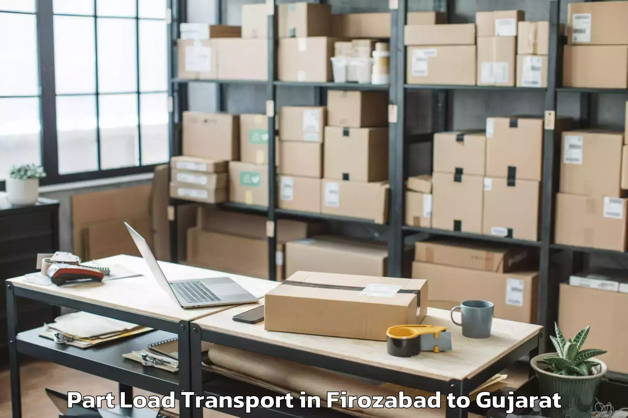 Book Firozabad to Chhala Part Load Transport